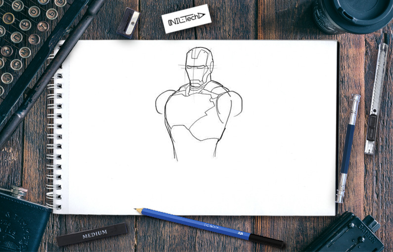How to Draw Iron Man | Avengers | Step-by-Step Tutorial - YouTube